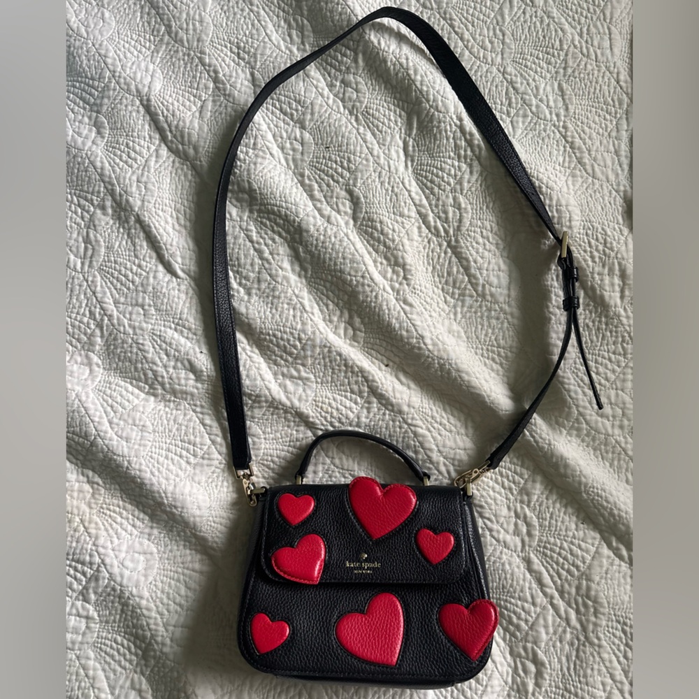 Kate Spade New York Be Mine Heart Alexya Small Leather Crossbody